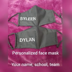 Child, Adult or teen sized masks w/personalized